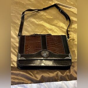 Elegant Black and Brown Brighton Bag